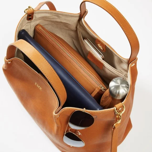 Gemma Italian Leather Tote - Picture 5 of 10